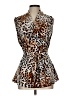 Worthington 100% Polyester Brown Sleeveless Blouse Size L - photo 1