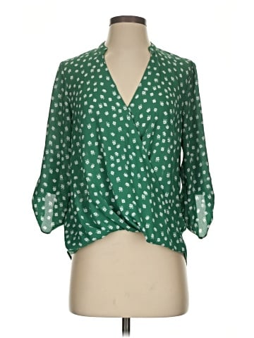 All in Favor 3/4 Sleeve Blouse (view 1)