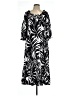 Melissa Masse Print Black Casual Dress Size M - photo 1