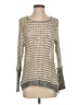 Whetherly Gray Tan Long Sleeve Top Size S - photo 1