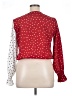 Suvimuga Polka Dots Red Long Sleeve Blouse Size XL - photo 2
