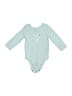 Lullaby Lane Teal Long Sleeve Onesie Size 0-3 mo - photo 1