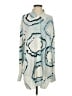Norma Kamali Print Blue Long Sleeve Blouse Size S - photo 1