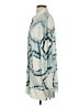 Norma Kamali Print Blue Long Sleeve Blouse Size S - photo 5