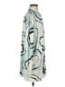 Norma Kamali Print Blue Long Sleeve Blouse Size S - photo 4