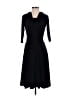 Laundry by Shelli Segal 100% Polyester Black Casual Dress Size 6 - photo 1