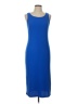 Assorted Brands Solid Blue Casual Dress Size L - photo 1