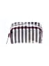 Unbranded Stripes Gray Black Makeup Bag One size - photo 1