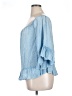 Style Envy 100% Rayon Blue 3/4 Sleeve Blouse Size XL - photo 5