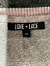 Love and Lace Hearts Gray Pullover Sweater Size XL - photo 7