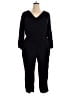 Old Navy 100% Rayon Solid Black Jumpsuit Size XL - photo 1