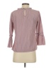 Talbots 100% Cotton Pink 3/4 Sleeve Blouse Size XS - photo 2
