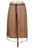 Intriguing Threads 100% Polyester Paisley Brown Casual Skirt Size 10 - photo 1