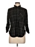 Polly & Esther 100% Polyester Plaid Black 3/4 Sleeve Blouse Size M - photo 1