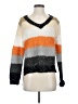 Verty Color Block Orange Pullover Sweater Size S - photo 1