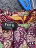 Fate Paisley Orange Long Sleeve Blouse Size M - photo 7