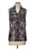 Express Outlet 100% Polyester Black Sleeveless Blouse Size L - photo 1
