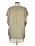 AQC 100% Polyester Metallic Silver Short Sleeve Top Size 4 (2) - photo 2