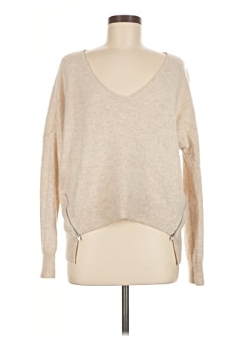 Aqua Cashmere Pullover Sweater (view 1)