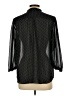 Chaps Polka Dots Black 3/4 Sleeve Blouse Size L - photo 2