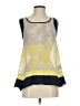 Ryu 100% Polyester Yellow Sleeveless Blouse Size S - photo 1
