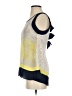 Ryu 100% Polyester Yellow Sleeveless Blouse Size S - photo 5