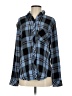 Rails 100% Rayon Plaid Blue Long Sleeve Blouse Size S - photo 1