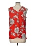 dalia 100% Polyester Red Sleeveless Blouse Size L - photo 2