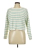 Self Esteem 100% Polyester Stripes Green Pullover Sweater Size L - photo 1