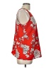 dalia 100% Polyester Red Sleeveless Blouse Size L - photo 4