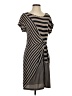 BCBGMAXAZRIA 100% Polyester Stripes Gray Casual Dress Size S - photo 1