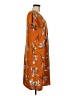 A New Day 100% Polyester Print Orange Casual Dress Size M - photo 4