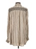 Floreat 100% Rayon Stripes Tan Long Sleeve Blouse Size S - photo 2