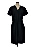 Sandra Darren Solid Black Casual Dress Size 10 - photo 1