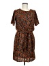 Sandy & Sid Animal Print Brown Casual Dress Size M - photo 1