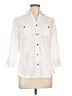 Cathy White 3/4 Sleeve Button-Down Shirt Size L - photo 1
