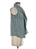 Black Label by Evan Picone 100% Polyester Blue Sleeveless Blouse Size XS - photo 4