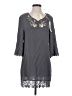 MONORENO 100% Rayon Gray 3/4 Sleeve Blouse Size S - photo 1