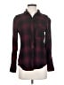 Rails 100% Rayon Plaid Burgundy Long Sleeve Button-Down Shirt Size XS - photo 1