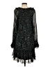 Ungaro 100% Polyester Stars Black Cocktail Dress Size M - photo 2