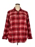 Chaps 100% Cotton Plaid Red Fleece Size 2X - photo 1