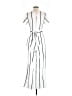 Crystal Doll Stripes White Ivory Jumpsuit Size 7 - photo 2