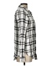 DL1961 100% Rayon Plaid Silver White Long Sleeve Button-Down Shirt Size L - photo 4