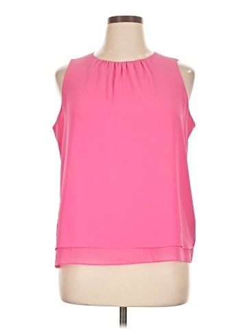 Rose + Olive Sleeveless Blouse (view 1)