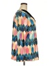 Unbranded Argyle Teal Long Sleeve Blouse Size XXL - photo 4