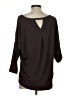 Athleta Brown 3/4 Sleeve T-Shirt Size S - photo 2
