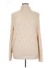 Lisa Rinna 100% Acrylic Tan Turtleneck Sweater Size 1X - photo 1