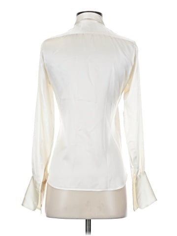 Nili Lotan Long Sleeve Silk Top (view 2)