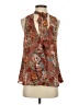 Sun & Shadow 100% Polyester Brown Sleeveless Blouse Size S - photo 1