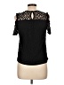 Monteau Black Short Sleeve Top Size L - photo 2
